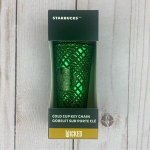 NWT Starbucks Wicked  Emeralds City’s Gemstone Cold Cup Keychain